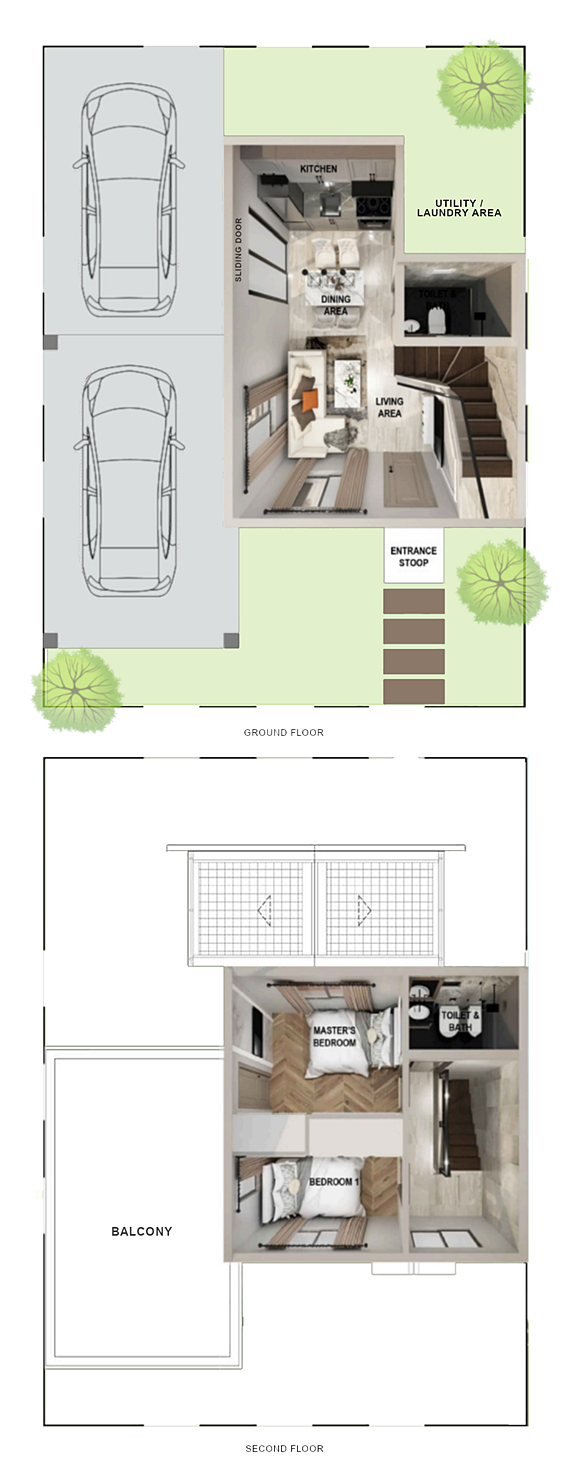 Amara Floor Plan House and Lot in Cavite